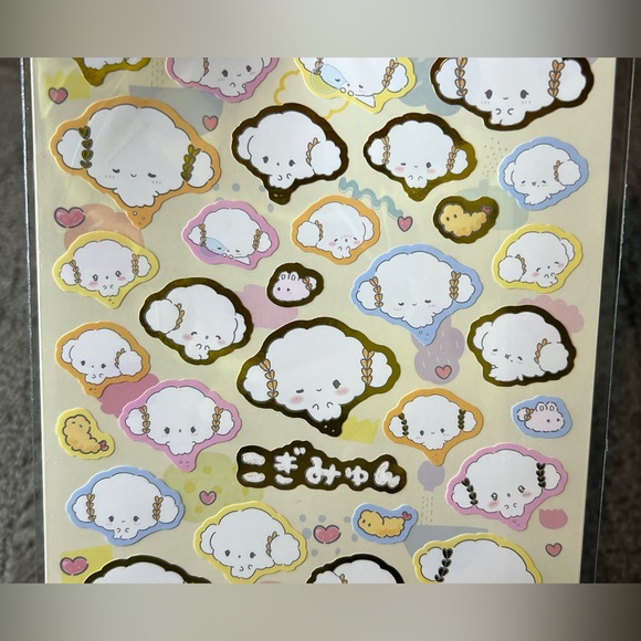 Cogimyun / Kogimyun Wheat Flour Fairy Large Sticker Sheet Japan Exclusive Kawaii - Picture 4 of 8